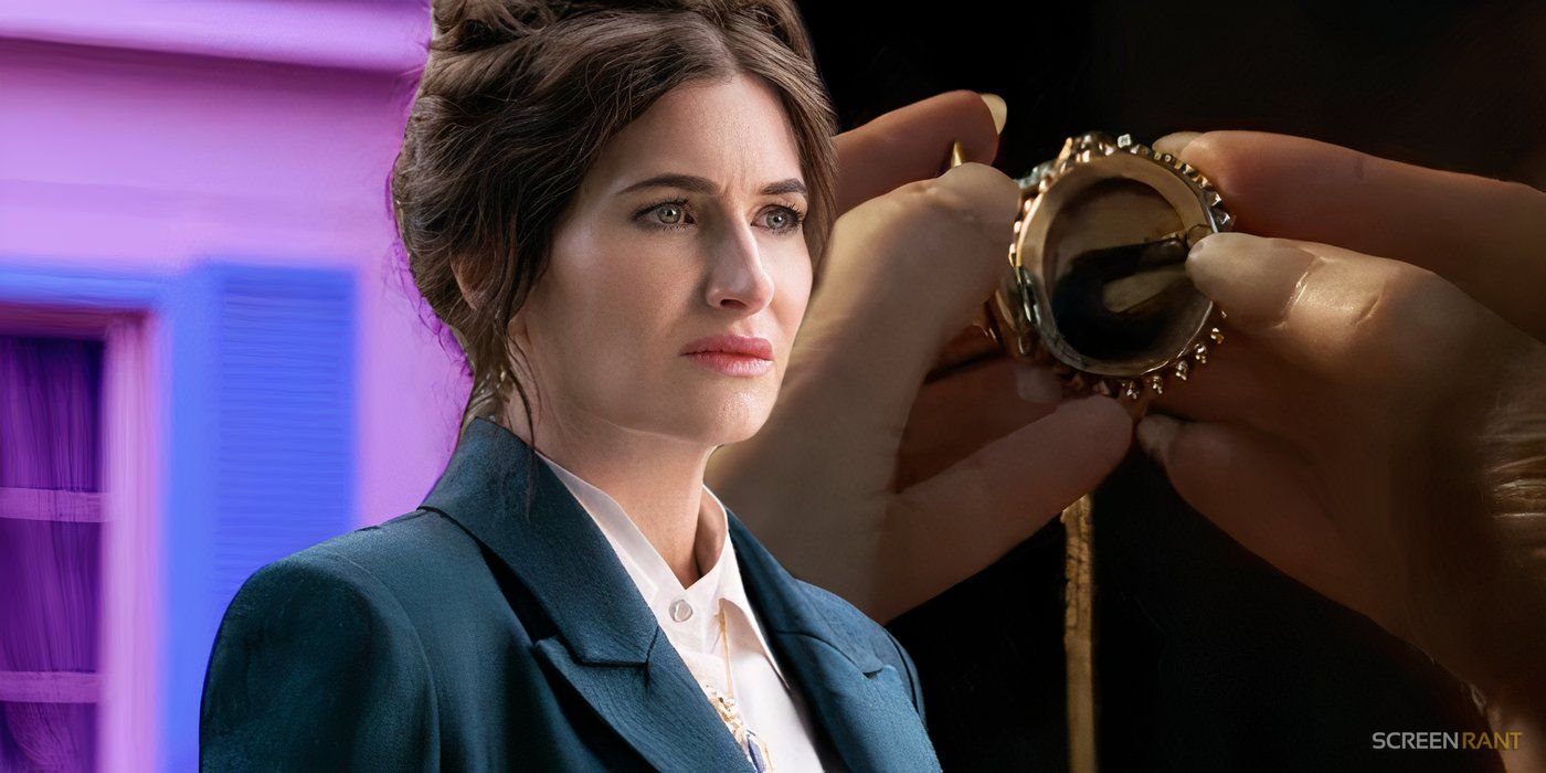 À qui appartiennent les cheveux du médaillon d'Agatha depuis le début ?