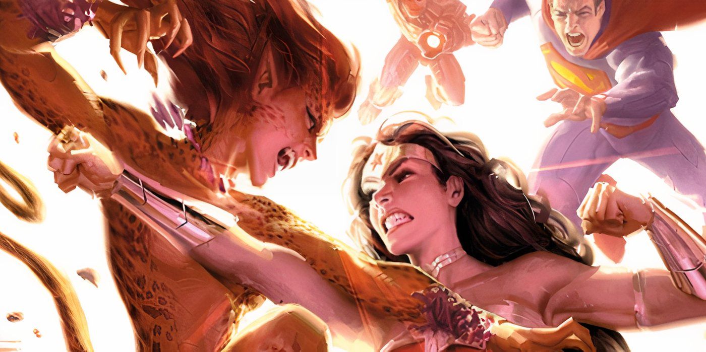 Le combat final post-apocalyptique de Wonder Woman et Cheetah prouve qu'ils sont...