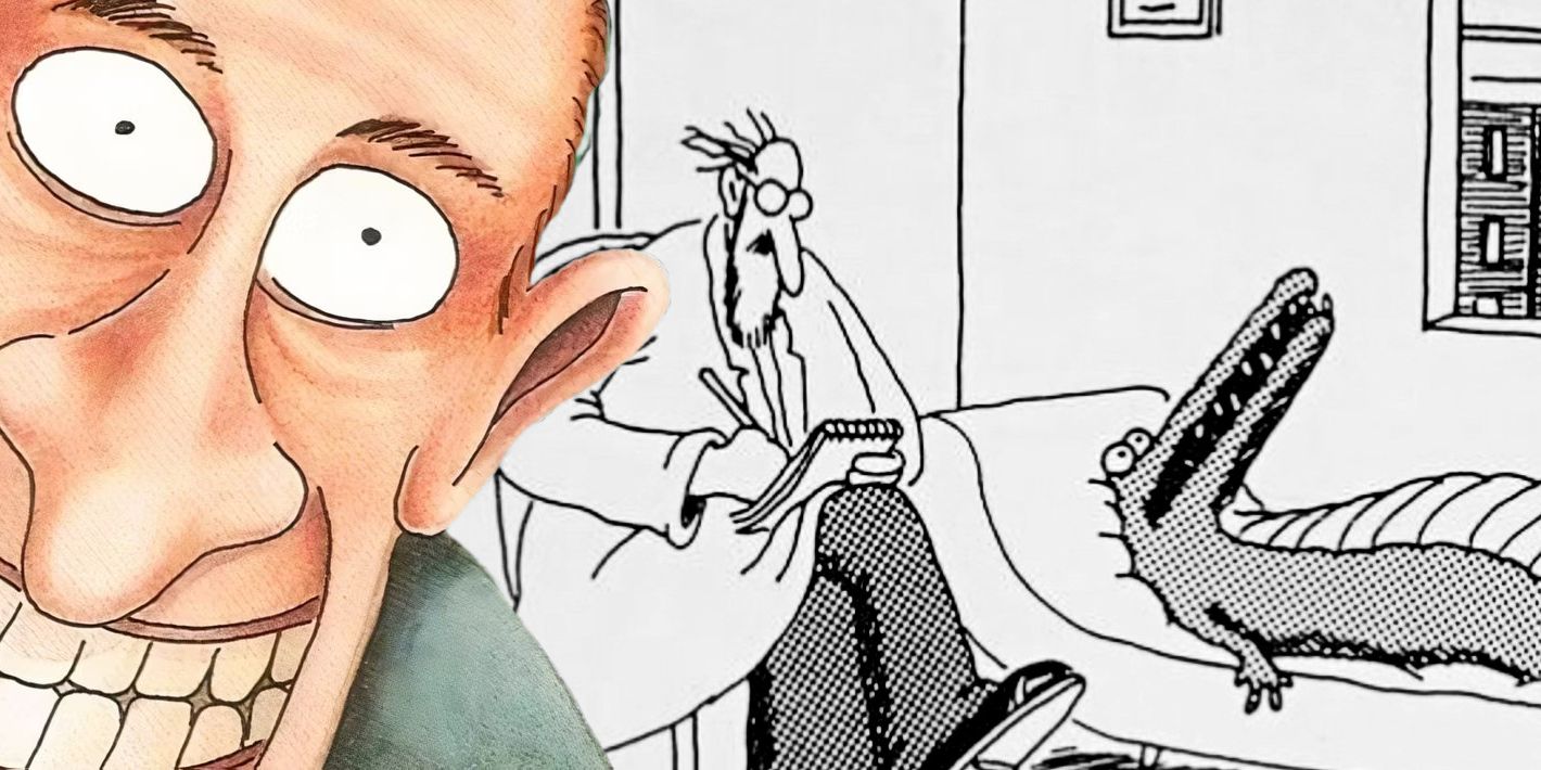 10 bandes dessinées Far Side les plus intelligentes se moquant de la thérapie