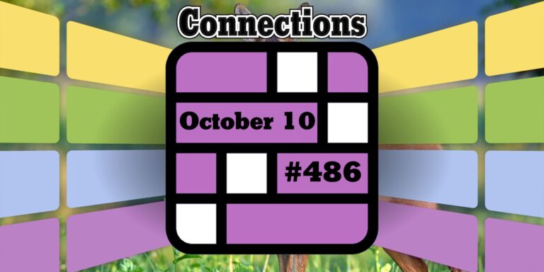 Conseils et réponses sur les connexions d'aujourd'hui pour le 10 octobre 2024 (puzzle n° 486)…