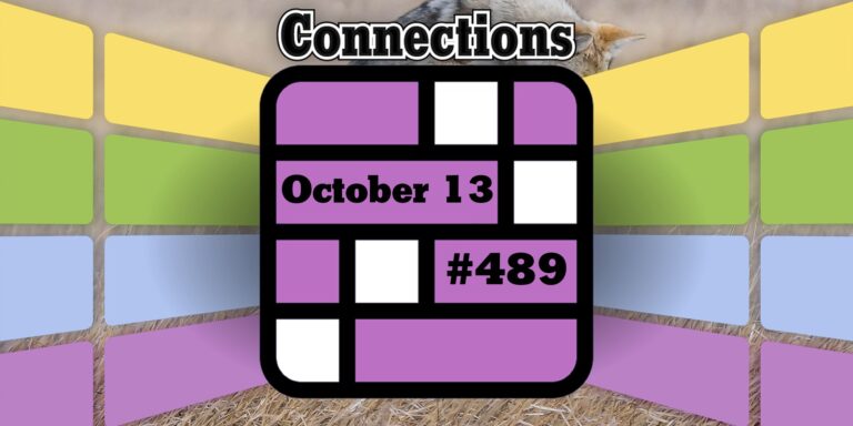 Conseils et réponses sur les connexions d'aujourd'hui pour le 13 octobre 2024 (puzzle n° 489)…