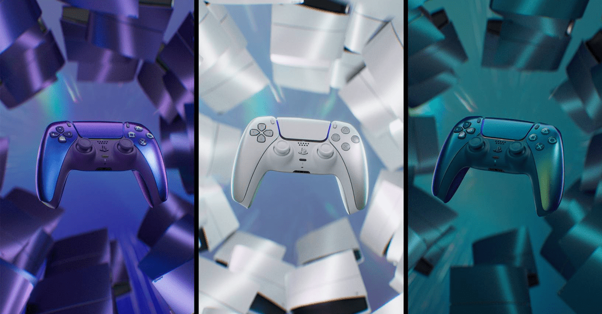 Les accessoires chromés colorés de la PS5 sont disponibles en précommande