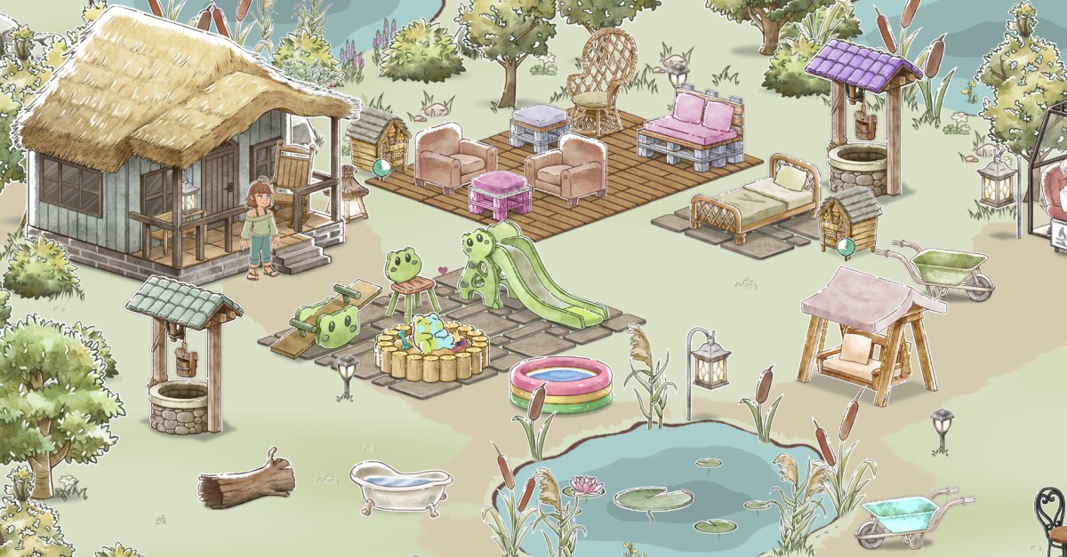 Neko Atsume, mais fais-en des grenouilles