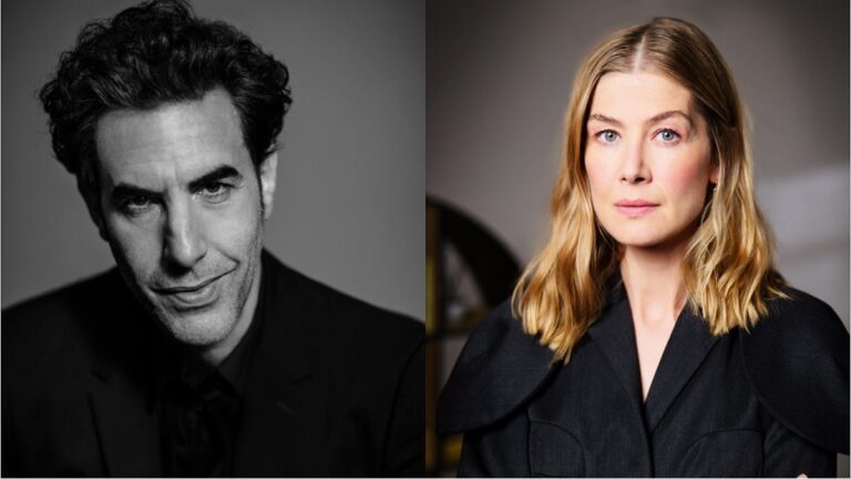 Sacha Baron Cohen et Rosamund Pike joueront dans la comédie Netflix « Ladies First »