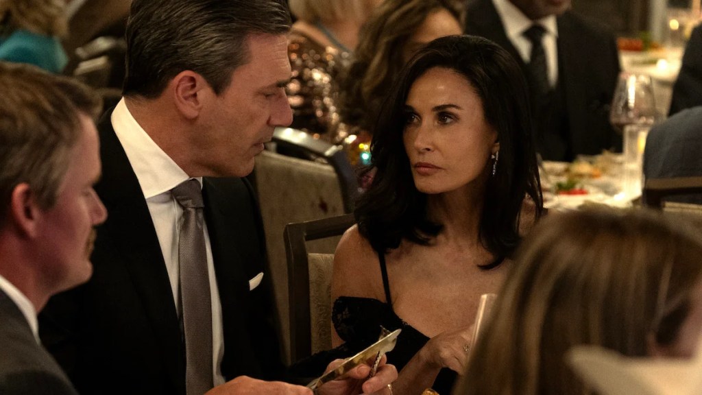 Demi Moore dans le rôle de Cami Miller dans « Landman » en streaming sur Paramount+. (Crédit : Emerson Miller/Paramount+)