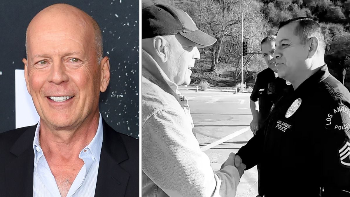 Bruce Willis fait une rare apparition publique pour remercier les premiers intervenants de Los Angeles Wildfire