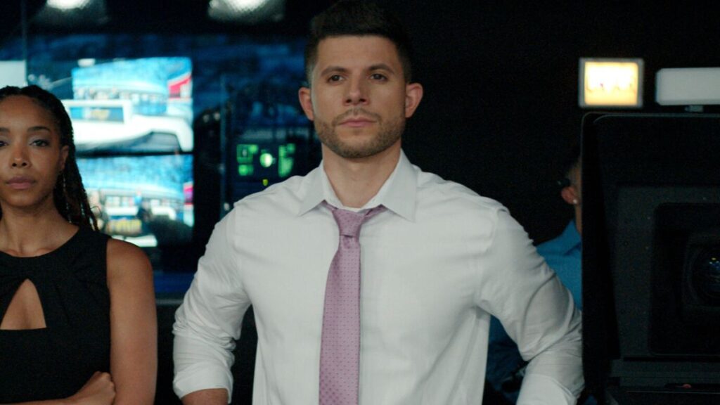 Nick Barrotta en tant que Sam dans "Duplicity" (Prime Video)
