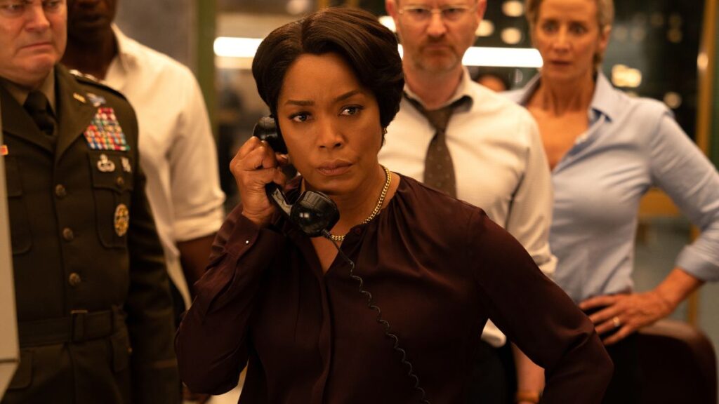 Nick Offerman, Charles Parnell, Angela Bassett, Mark Gatiss et Janet McTeer dans Mission: Impossible - The Final Reckoning de Paramount Pictures and Skydance. | © 2024 Images Paramount. Tous droits réservés.