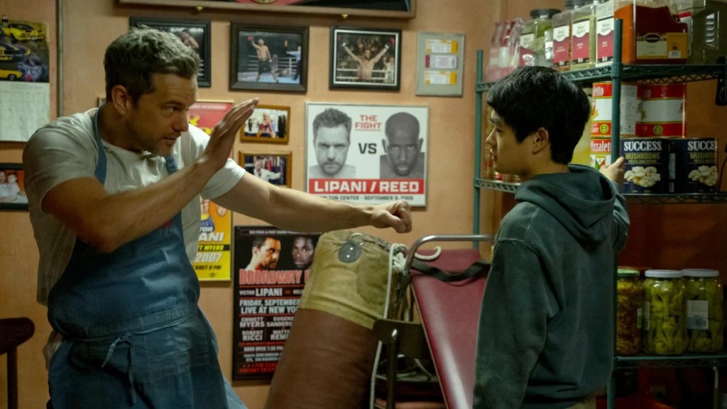 Joshua Jackson dans "Karate Kid: Legends" (Crédit: Sony)