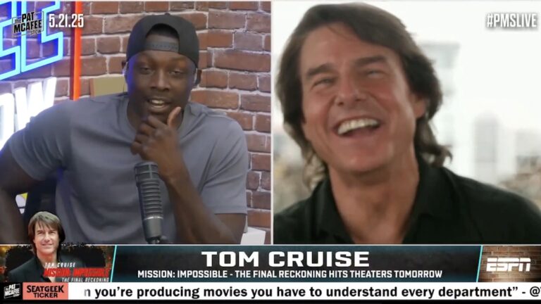 Darius Butler confronte Tom Cruise sur la vidéo virale en pop-corn: « Mangez-vous réellement du pop-corn? » |