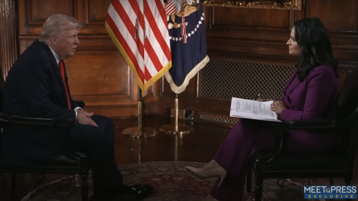 `` Rencontrez la presse '' augmente 19% grâce à l'interview de Trump