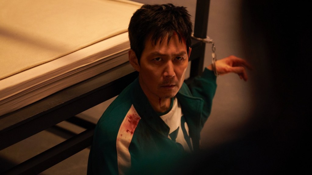 Lee Jung-jae en tant que Seong Gi-Hun dans "Squid Game" Saison 3 (Crédit: Netflix)