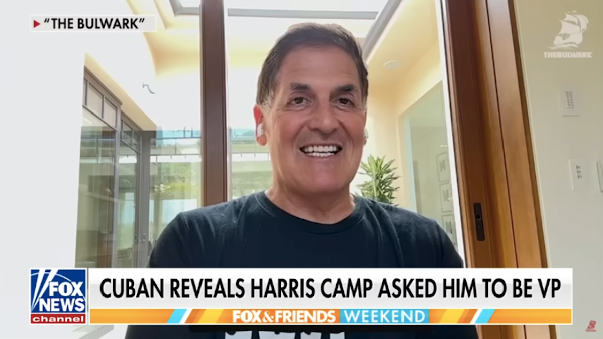 Mark Cuban dit qu'il a refusé l'offre de Kamala Harris à considérer pour VP: `` Je ne suis pas très bon en tant que