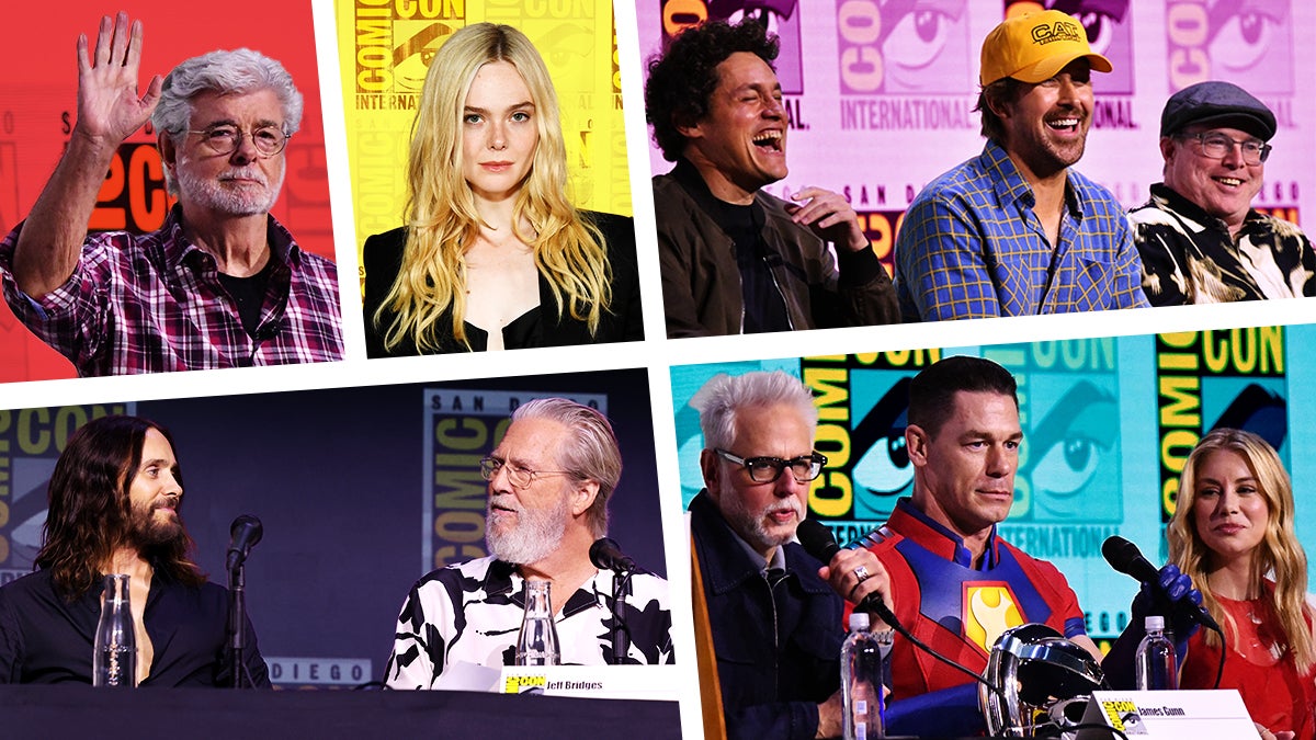 Comic-Con Faits saillants: George Lucas, Ryan Gosling et le spectacle laser «tron» remplissent le vide Marvel