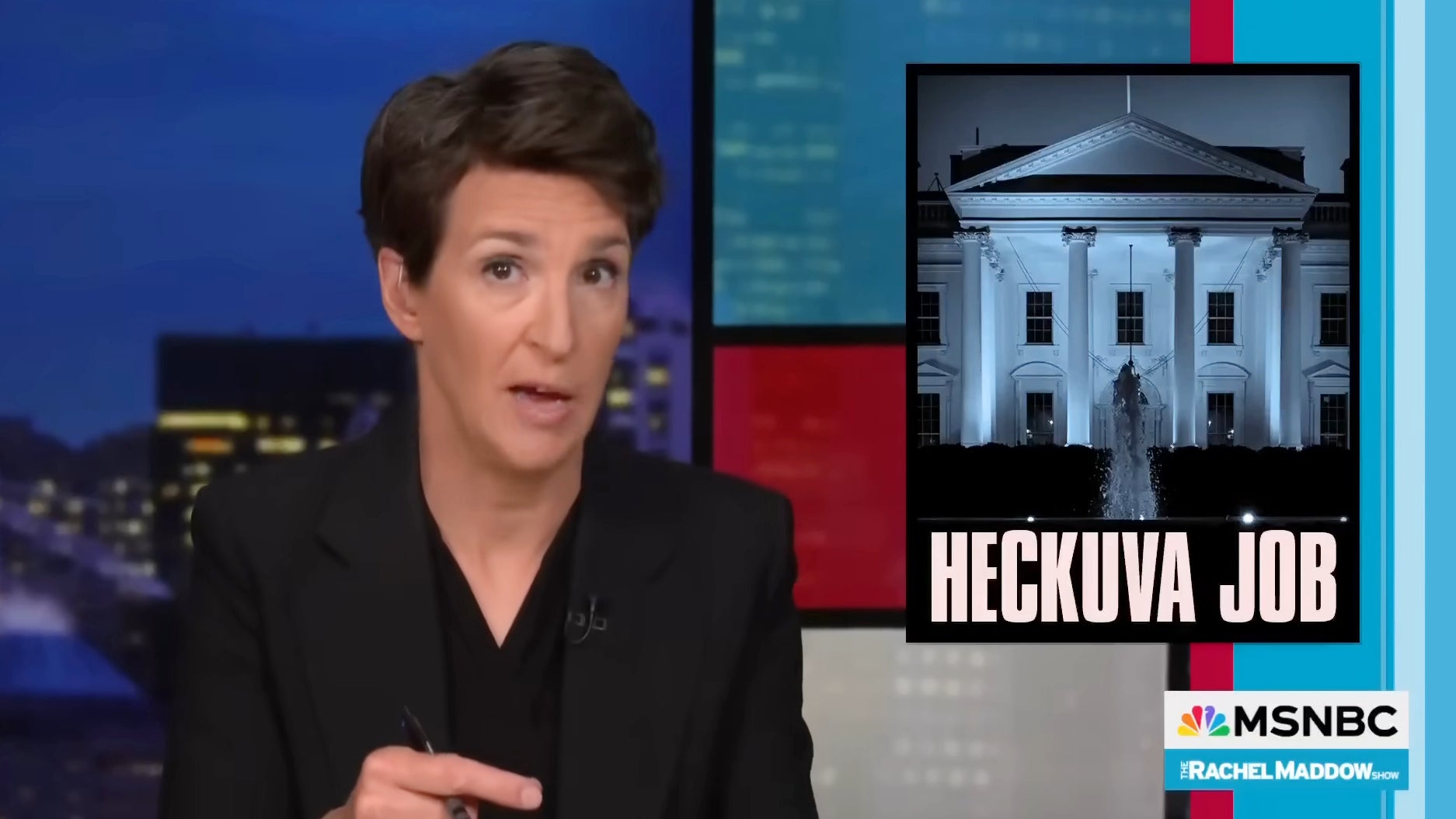 Rachel Maddow claque Trump pour avoir fait `` exactement les mêmes erreurs '' avec un inondation du Texas que Bush en ouragan