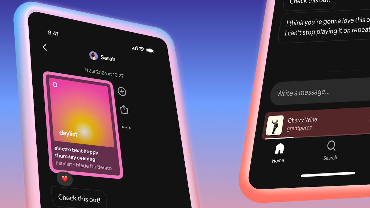 Spotify dévoile la fonction DM pour sélectionner les marchés