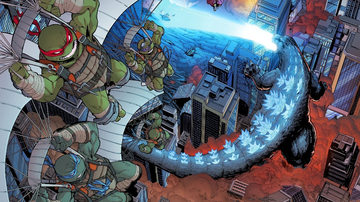 Jetez un premier coup d'œil à la bande dessinée à venir «Teenage Mutant Ninja Turtles X Godzilla» | Exclusif