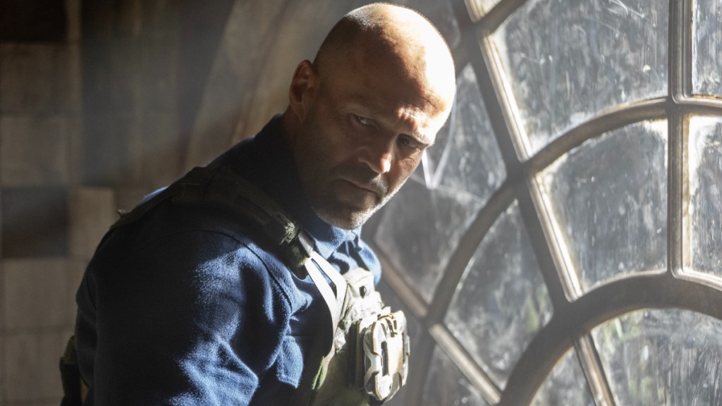 Jason Statham dans "Un travailleur". (Dan Smith / Amazon MGM Studios)
