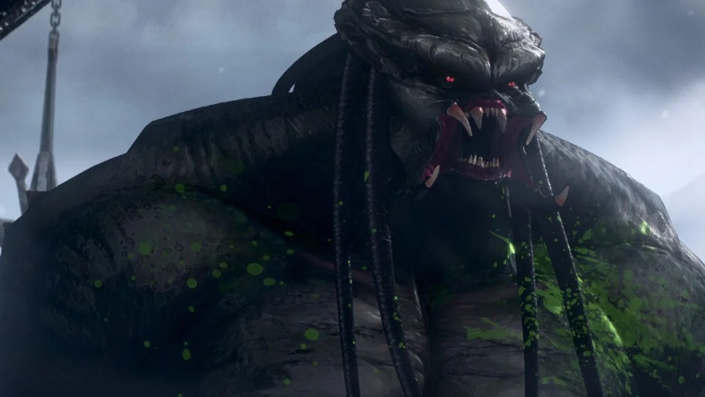 Une scène tirée de PREDATOR: KILLER OF KILLERS des 20th Century Studios, exclusivement sur Hulu. Photo gracieuseté des studios du 20e siècle. © 2025 Studios du 20e siècle. Tous droits réservés.