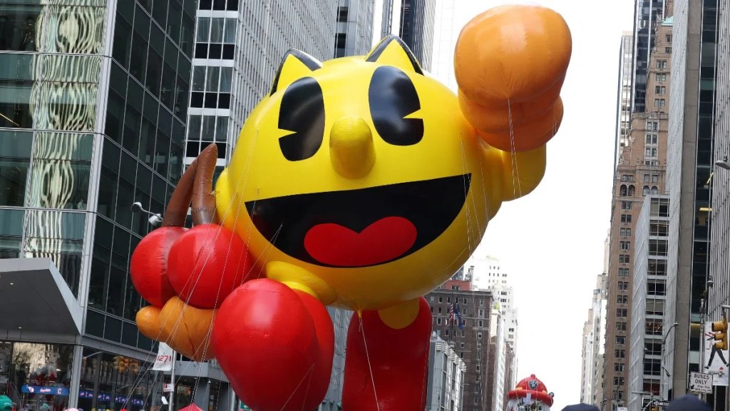 Pac Man au défilé de Thanksgiving de Macy 2025 (Getty Images)