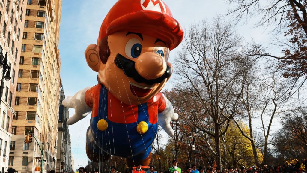   Mario au défilé de Thanksgiving de Macy 2025 (Getty Images)
