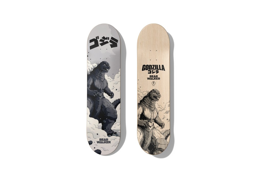 1766177363 811 Godzilla frappe le half pipe avec la collaboration de skateboard Bear