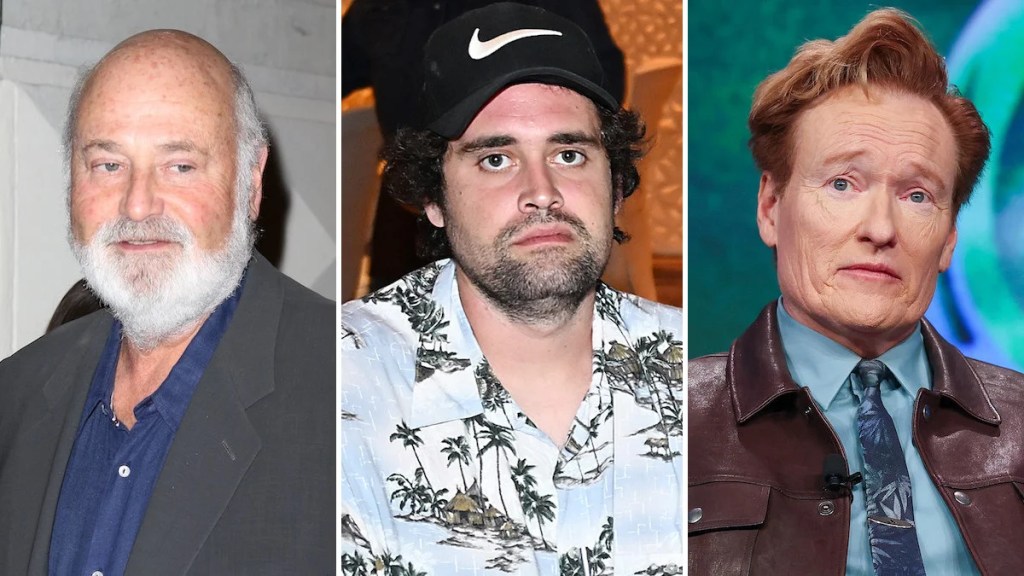 Des sources disent à Jolie Bobine qu'il n'y a pas eu de dispute explosive entre Rob Reiner et son fils Nick lors de la fête de Noël de Conan O'Brien le 13 décembre, malgré les informations. (Getty Images)