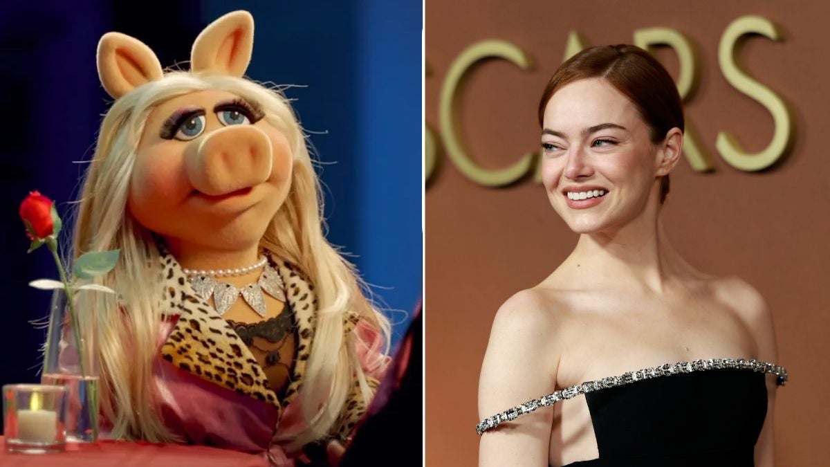 Emma Stone insiste sur le fait qu'elle ne joue pas Miss Piggy dans son film Muppet avec Jennifer Lawrence : "Le