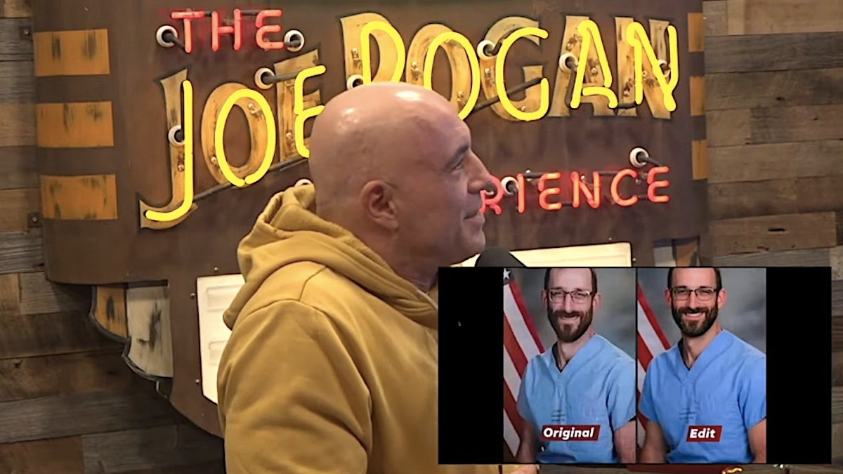 Joe Rogan se moque de l'image d'Alex Pretti modifiée par l'IA diffusée accidentellement par MS NOW : « Le contraire de ce que CNN