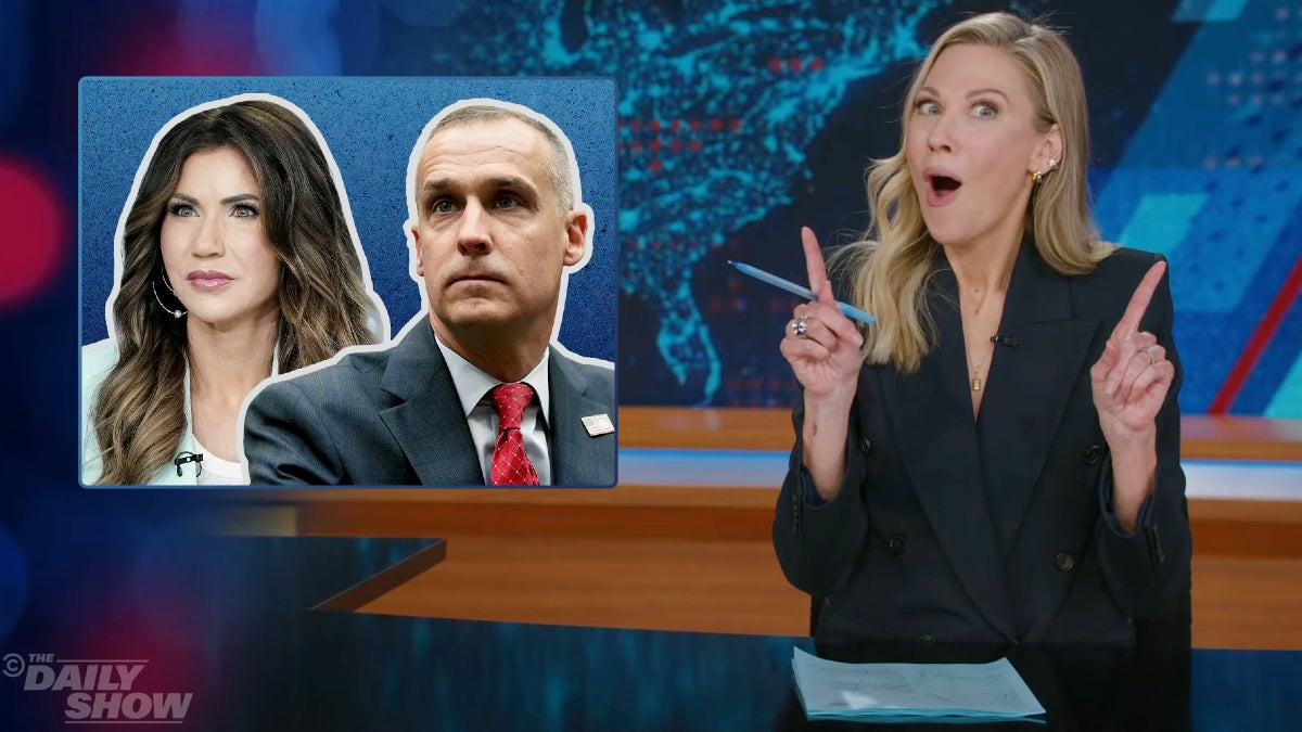 "Daily Show" remercie Kristi Noem d'avoir enfin donné à l'administration Trump un scandale sexuel "impliquant