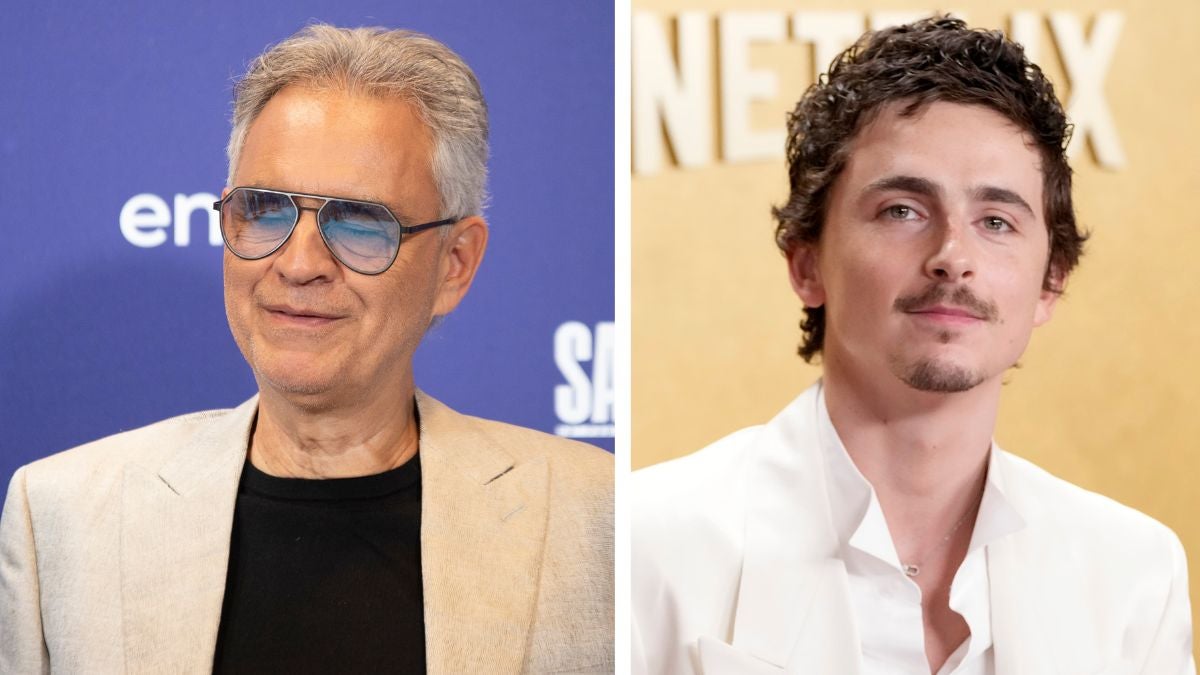 Andrea Bocelli invite Timothée Chalamet à l'un de ses concerts après Opera Dig