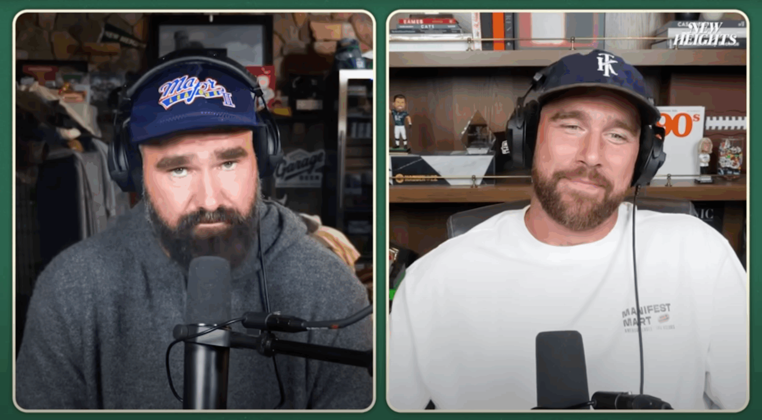Kelce Brothers se moque du reportage de TMZ sur les rénovations de la maison de maman Donna
