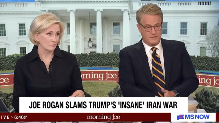 « Morning Joe » : les critiques de Joe Rogan sur la guerre en Iran montrent que « beaucoup de gens se sentent trahis » par Trump |