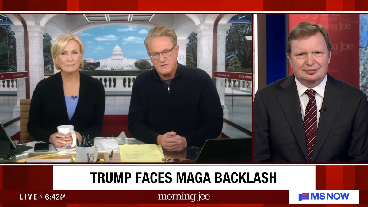 « Morning Joe » rapporte que l'enthousiasme pour MAGA est « tombé par terre » à cause de la guerre en Iran, selon Epstein |