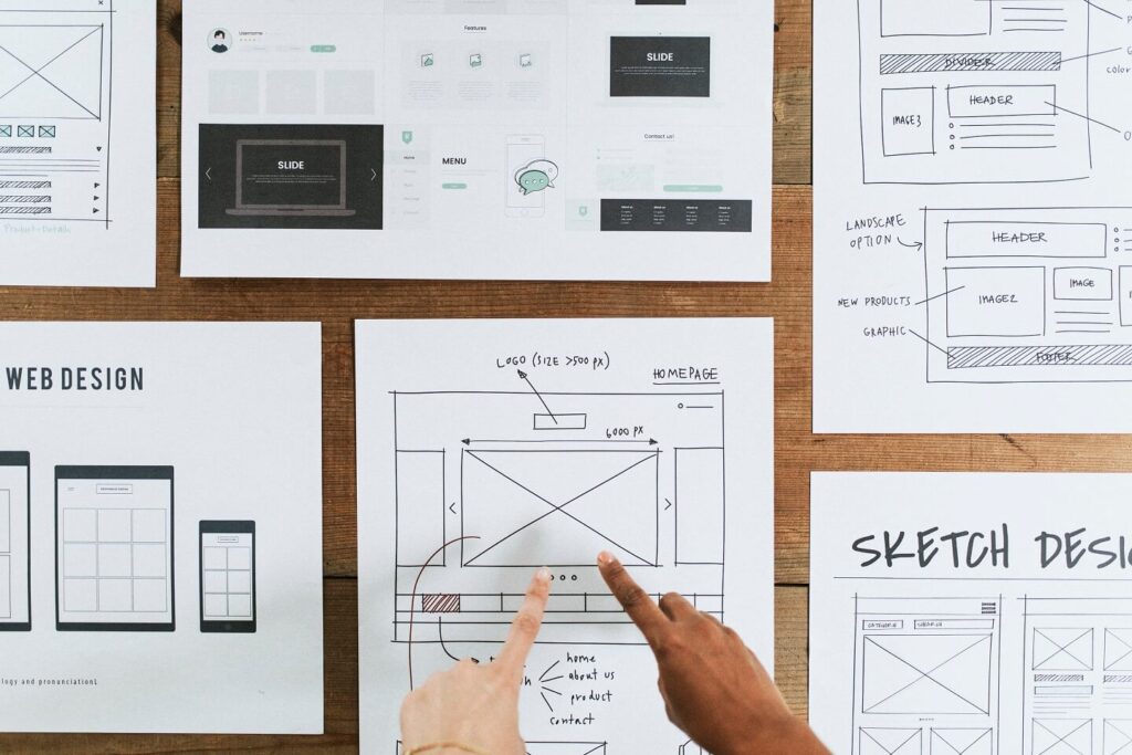 Maquettes et wireframes utilises pour preparer une refonte de site web1