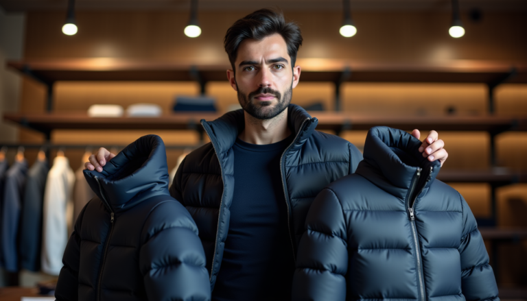 Duvet ou synthétique, quel garnissage pour une doudoune homme